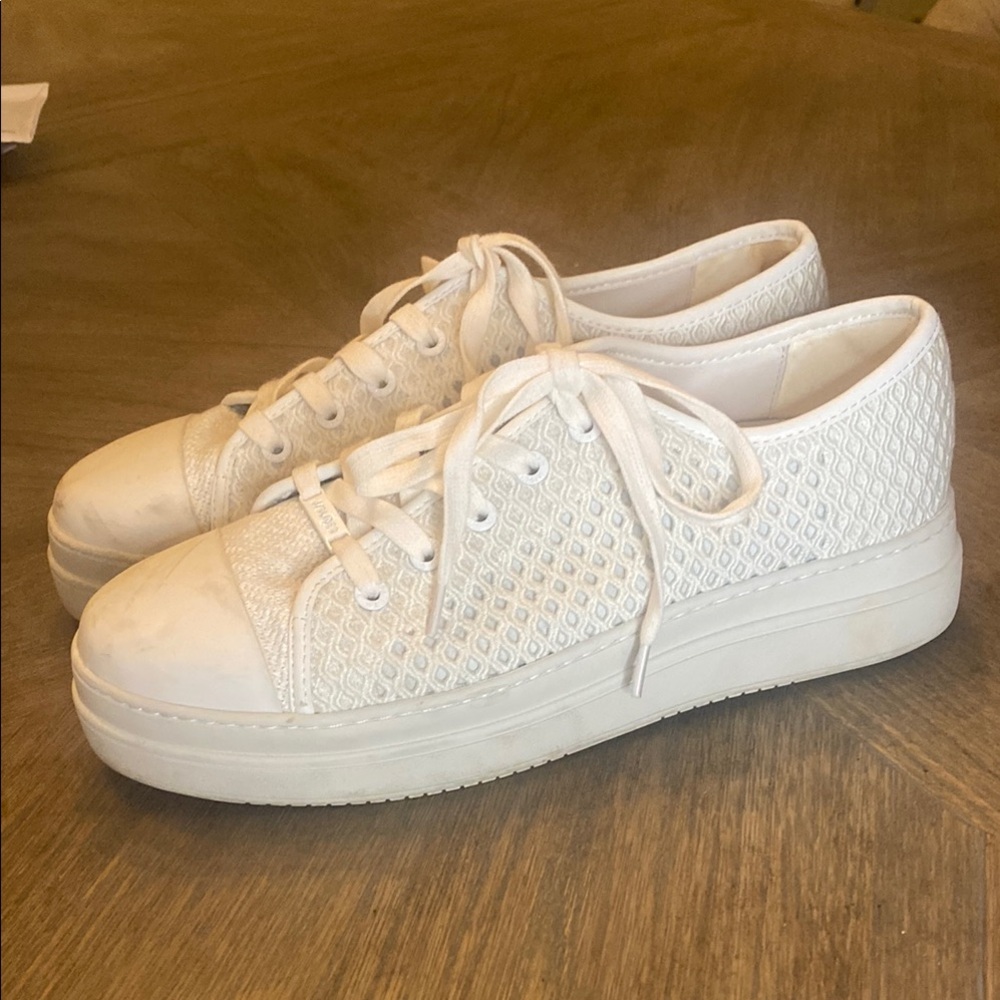 COPY - J Slides White Minimalist Sneakers - Picture 2 of 5